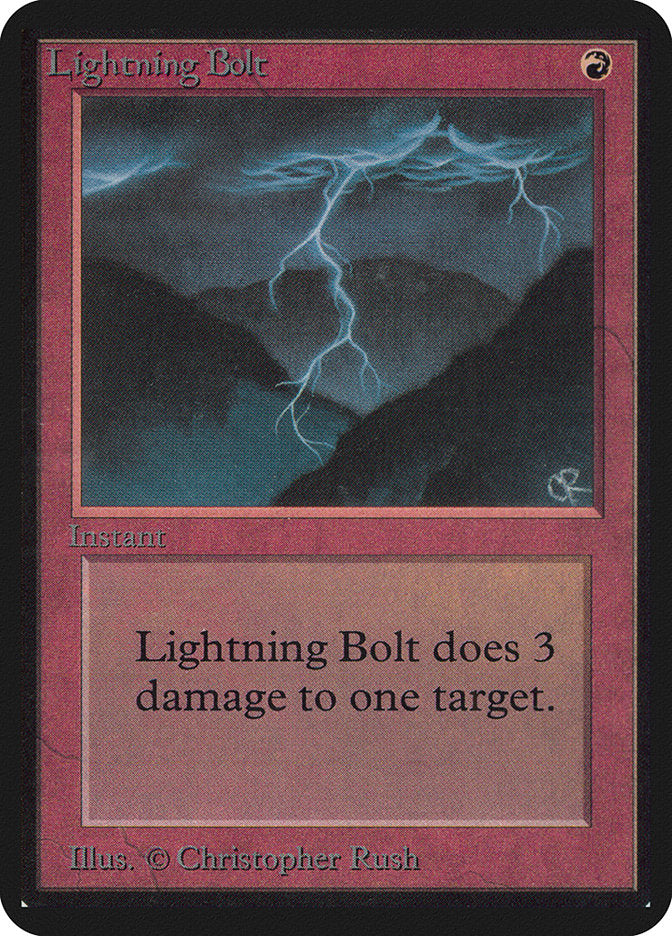 Lightning Bolt [Limited Edition Alpha] | Grognard Games