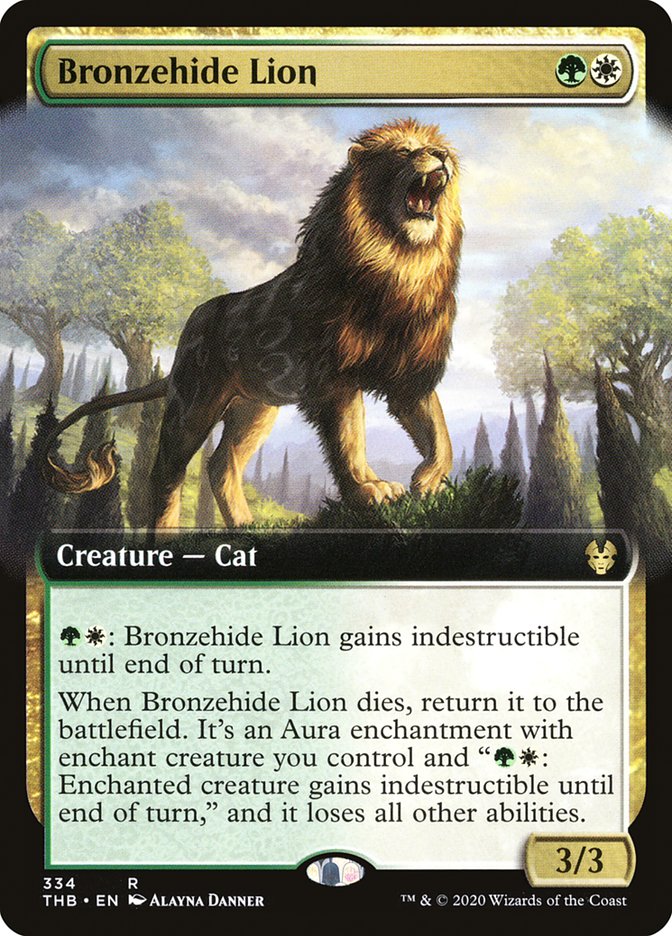 Bronzehide Lion (Extended) [Theros Beyond Death] | Grognard Games