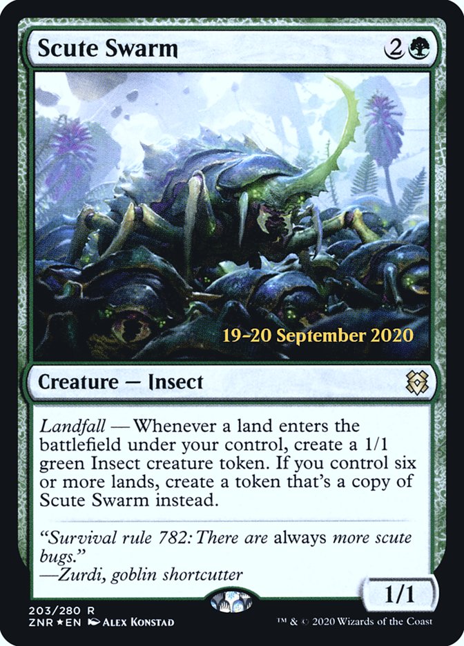 Scute Swarm [Zendikar Rising Prerelease Promos] | Grognard Games