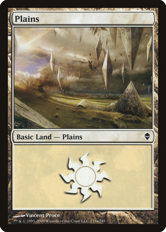 Plains (233a) [Zendikar] | Grognard Games