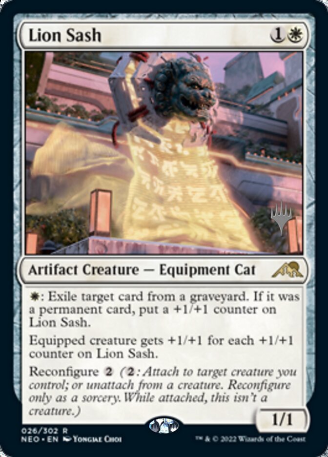 Lion Sash (Promo Pack) [Kamigawa: Neon Dynasty Promos] | Grognard Games