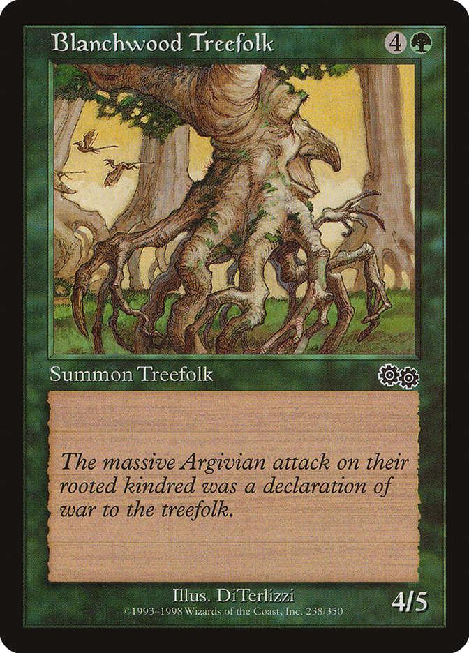 Blanchwood Treefolk [Urza's Saga] | Grognard Games