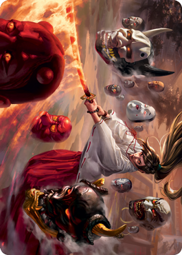 Unquenchable Fury Art Card [Kamigawa: Neon Dynasty Art Series] | Grognard Games