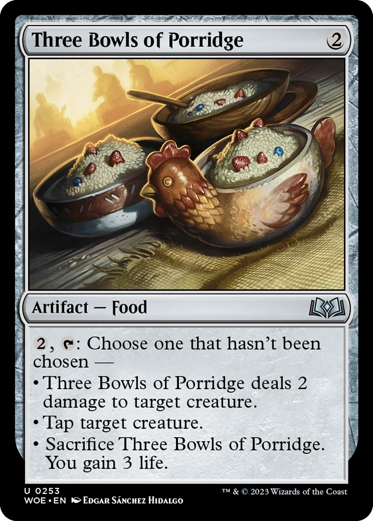 Three Bowls of Porridge [Wilds of Eldraine] | Grognard Games