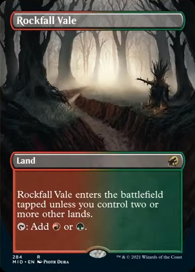 Rockfall Vale (Borderless) [Innistrad: Midnight Hunt] | Grognard Games