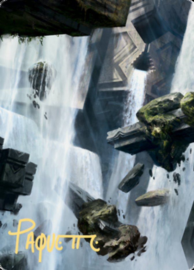 Island 1 Art Card (Gold-Stamped Signature) [Zendikar Rising Art Series] | Grognard Games