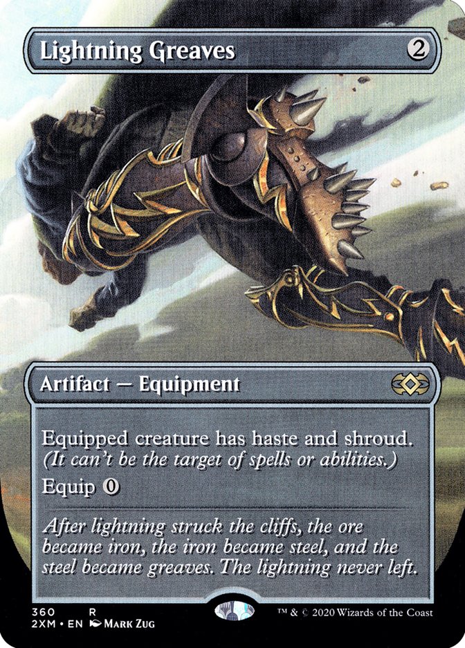 Lightning Greaves (Toppers) [Double Masters Extended Art] | Grognard Games