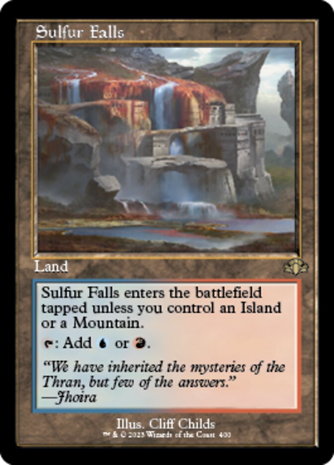 Sulfur Falls (Retro) [Dominaria Remastered] | Grognard Games