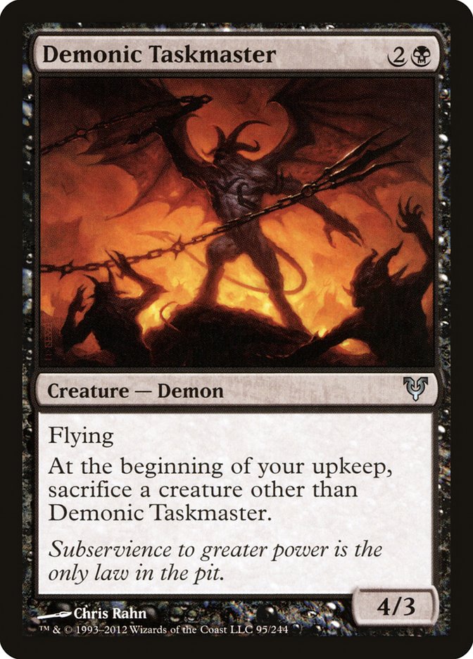 Demonic Taskmaster [Avacyn Restored] | Grognard Games