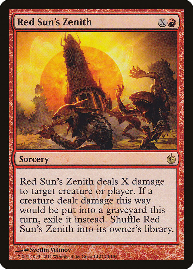 Red Sun's Zenith [Mirrodin Besieged] | Grognard Games