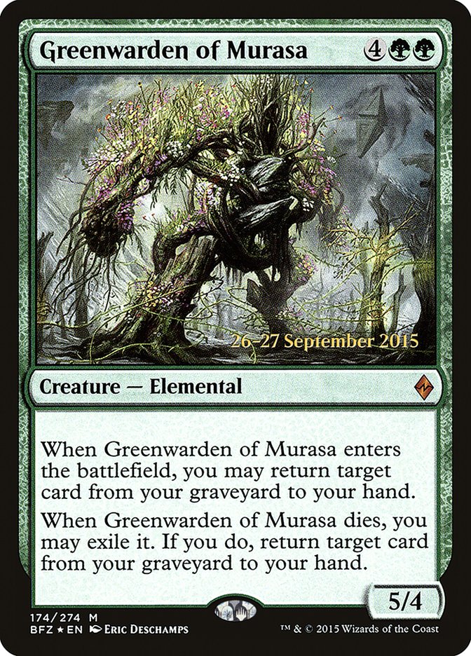 Greenwarden of Murasa  [Battle for Zendikar Prerelease Promos] | Grognard Games