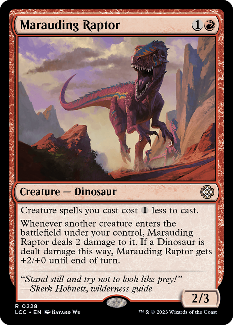 Marauding Raptor [The Lost Caverns of Ixalan Commander] | Grognard Games