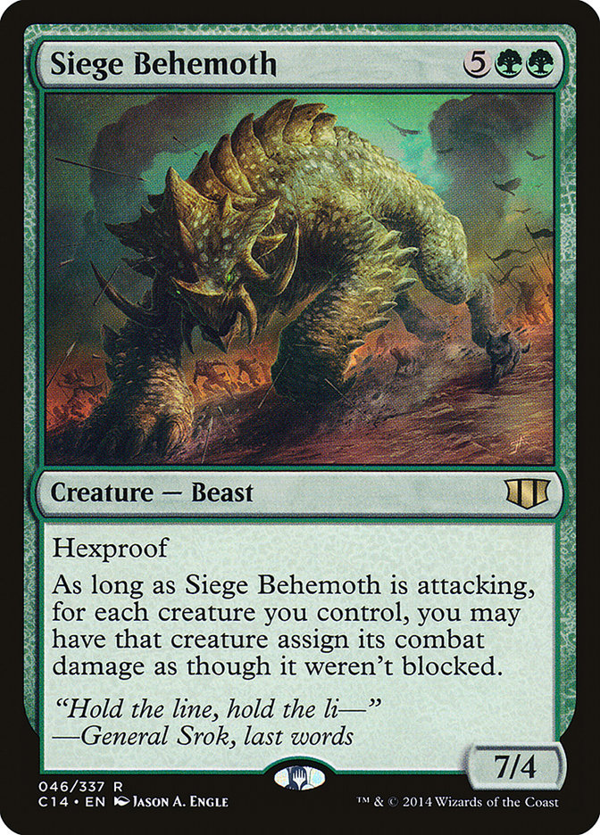 Siege Behemoth [Commander 2014] | Grognard Games