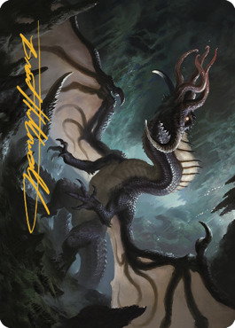 Brainstealer Dragon Art Card (Gold-Stamped Signature) [Commander Legends: Battle for Baldur's Gate Art Series] | Grognard Games