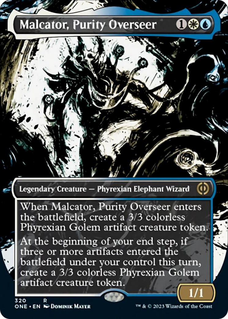 Malcator, Purity Overseer (Borderless Ichor) [Phyrexia: All Will Be One] | Grognard Games