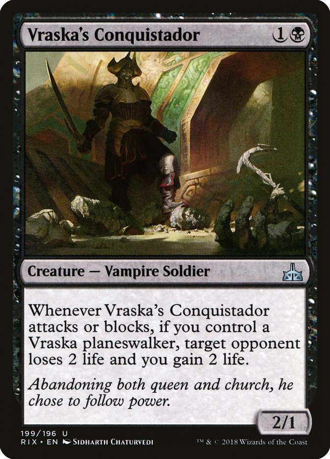 Vraska's Conquistador [Rivals of Ixalan] | Grognard Games