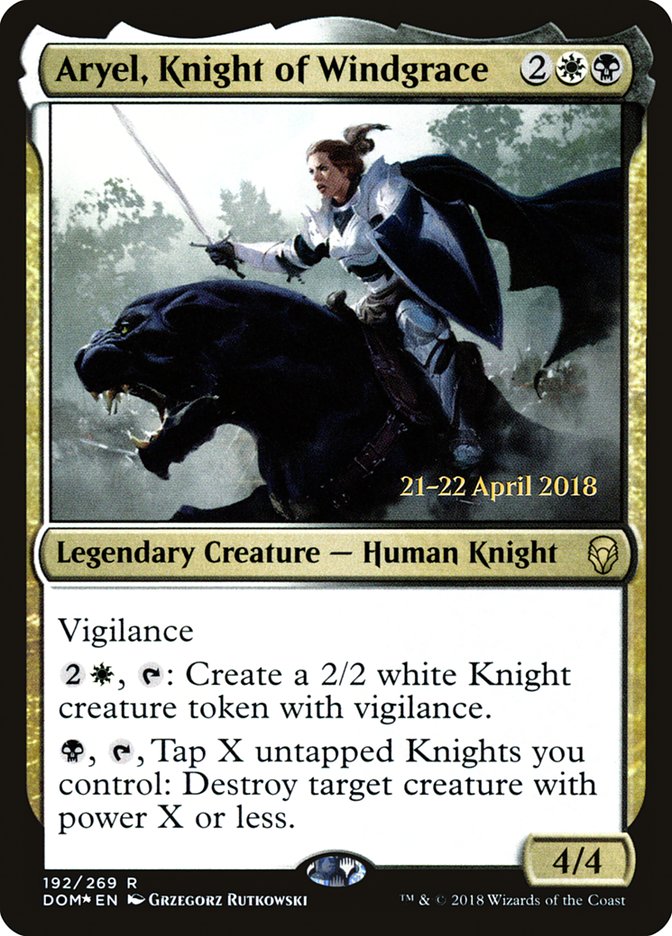 Aryel, Knight of Windgrace  [Dominaria Prerelease Promos] | Grognard Games