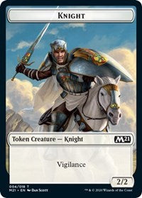 Knight // Soldier Double-sided Token [Core Set 2021 Tokens] | Grognard Games