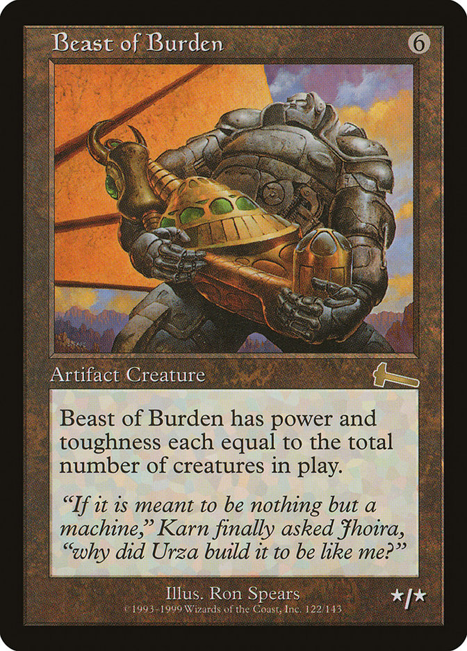 Beast of Burden [Urza's Legacy] | Grognard Games