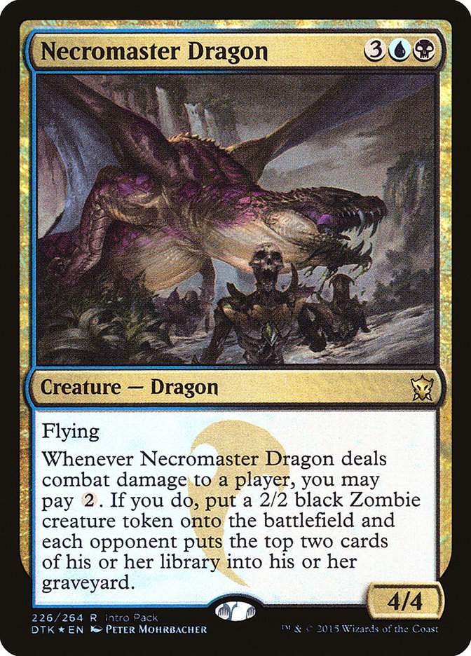 Necromaster Dragon (Intro Pack) [Dragons of Tarkir Promos] | Grognard Games