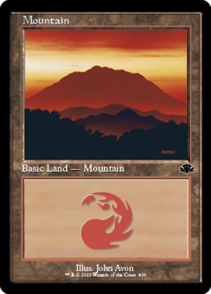 Mountain (409) (Retro) [Dominaria Remastered] | Grognard Games