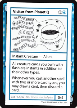 Visitor from Planet Q (2021 Edition) [Mystery Booster Playtest Cards] | Grognard Games