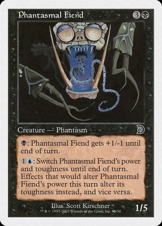 Phantasmal Fiend (Black Background) [Deckmasters] | Grognard Games