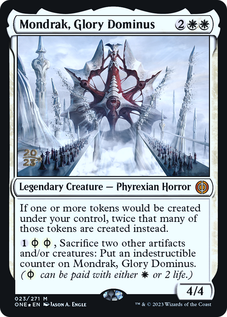 Mondrak, Glory Dominus [Phyrexia: All Will Be One Prerelease Promos] | Grognard Games