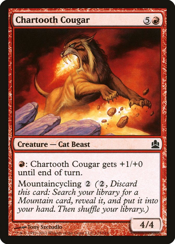 Chartooth Cougar [Commander 2011] | Grognard Games