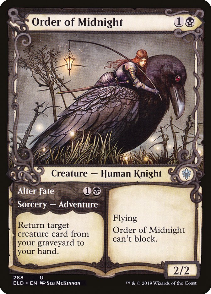 Order of Midnight // Alter Fate (Showcase) [Throne of Eldraine] | Grognard Games