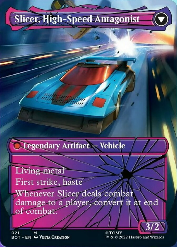 Slicer, Hired Muscle // Slicer, High-Speed Antagonist (Shattered Glass) [Universes Beyond: Transformers] | Grognard Games