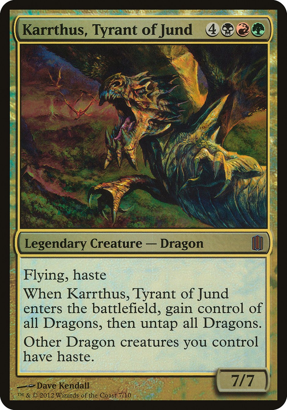 Karrthus, Tyrant of Jund (Oversized) [Commander's Arsenal Oversized] | Grognard Games