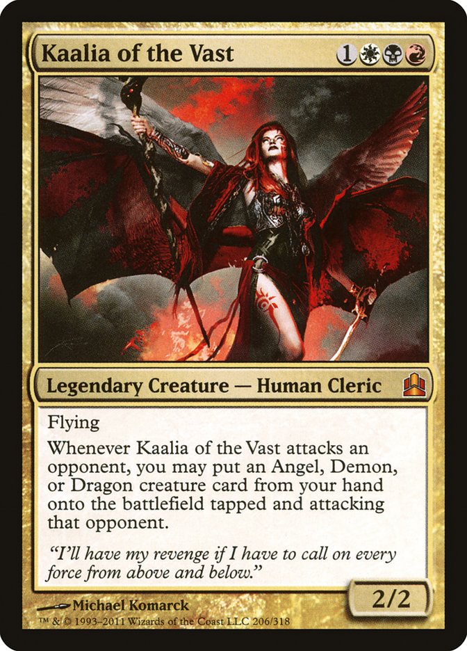 Kaalia of the Vast [Commander 2011] | Grognard Games