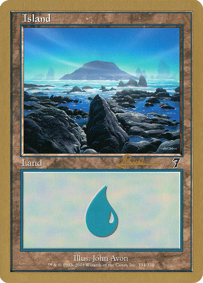 Island (ar334) (Antoine Ruel) [World Championship Decks 2001] | Grognard Games