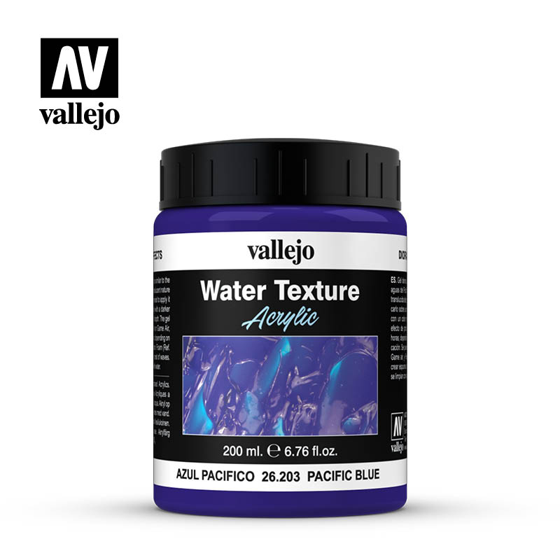 26.203 Acrylic Water Texture 200 ml Pacific Blue | Grognard Games