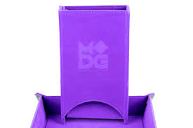 Fold up Velvet Dice Tower: Purple | Grognard Games