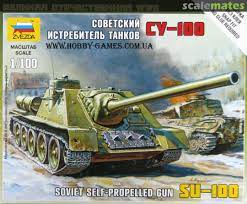 Zvezda 1/100 SU-100 Soviet Self-Propelled Gun | Grognard Games