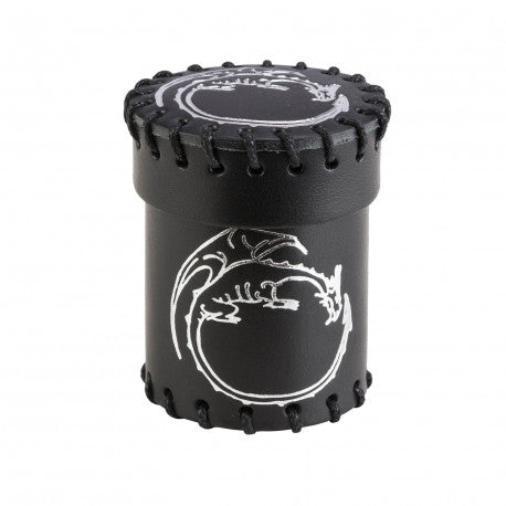 Dragon Black Leather Dice Cup | Grognard Games