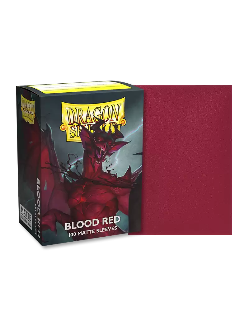 Dragon Shield Matte Sleeves - Blood Red | Grognard Games