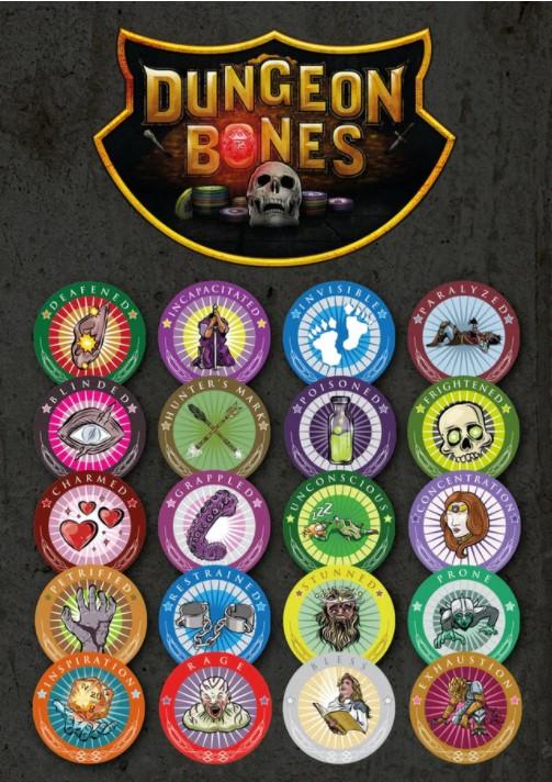 DUNGEON BONES: CONDITION CHIPS | Grognard Games