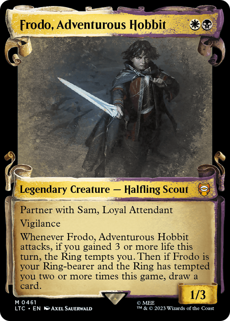 Frodo, Adventurous Hobbit [The Lord of the Rings: Tales of Middle-Earth Commander Showcase Scrolls] | Grognard Games