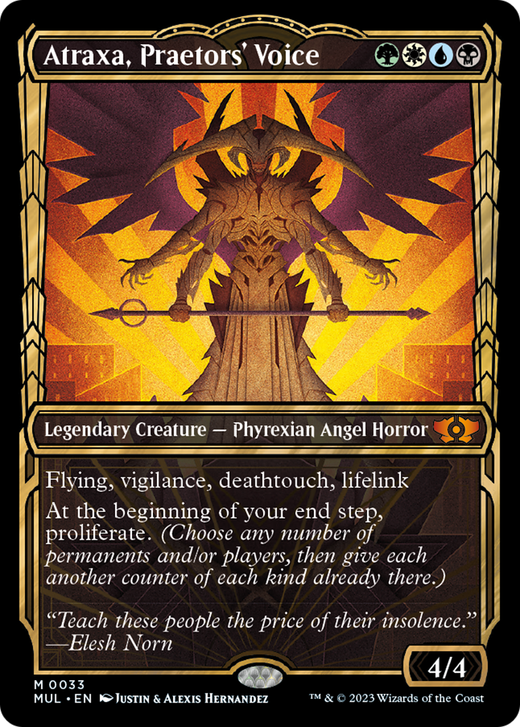 Atraxa, Praetors' Voice (Halo Foil) [Multiverse Legends] | Grognard Games