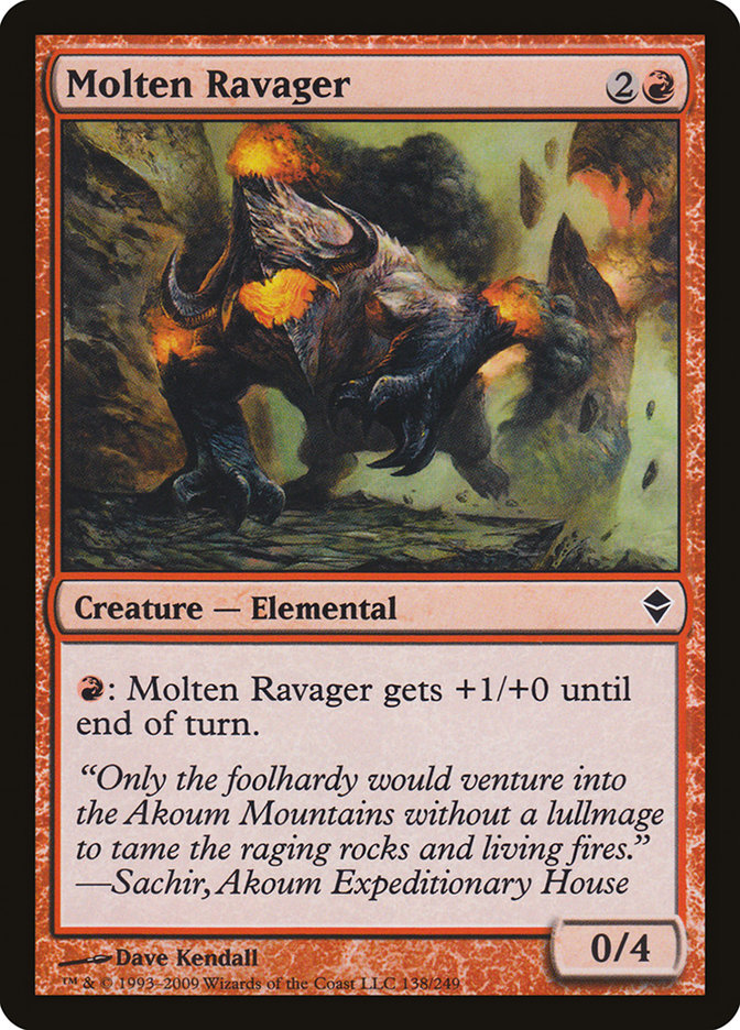 Molten Ravager [Zendikar] | Grognard Games