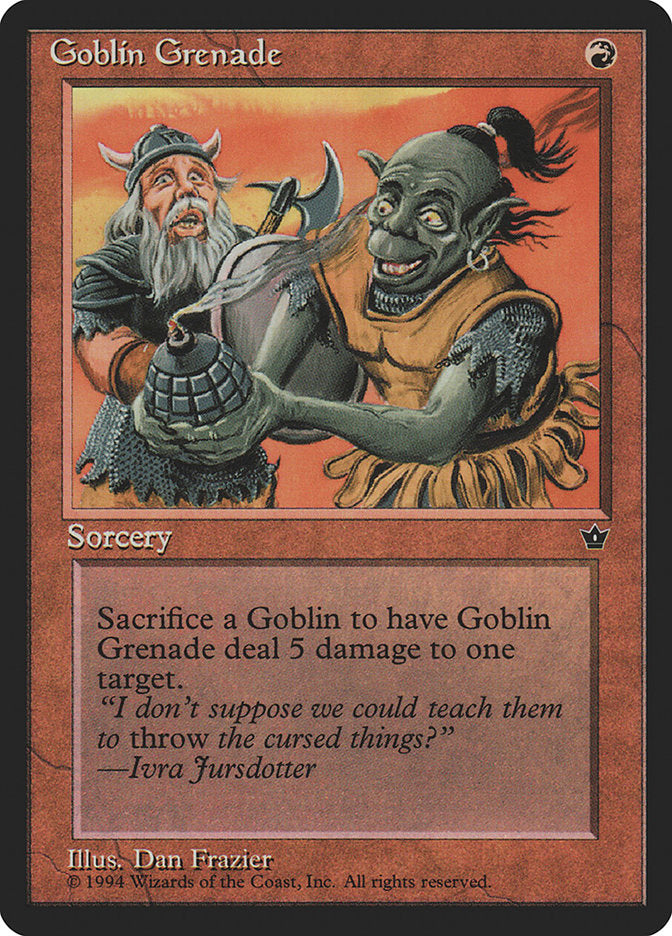 Goblin Grenade (Dan Frazier) [Fallen Empires] | Grognard Games