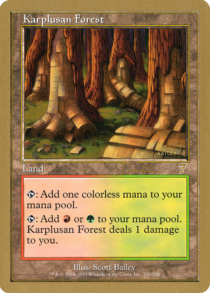 Karplusan Forest (Jan Tomcani) [World Championship Decks 2001] | Grognard Games