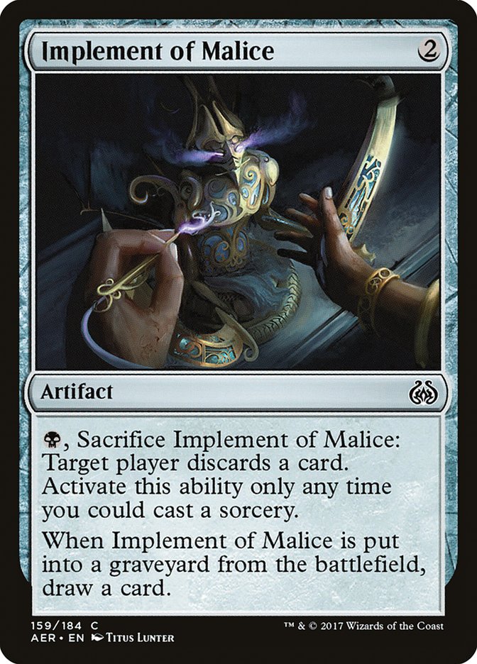 Implement of Malice [Aether Revolt] | Grognard Games