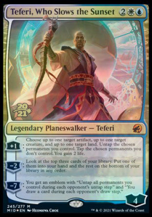 Teferi, Who Slows the Sunset [Innistrad: Midnight Hunt Prerelease Promos] | Grognard Games