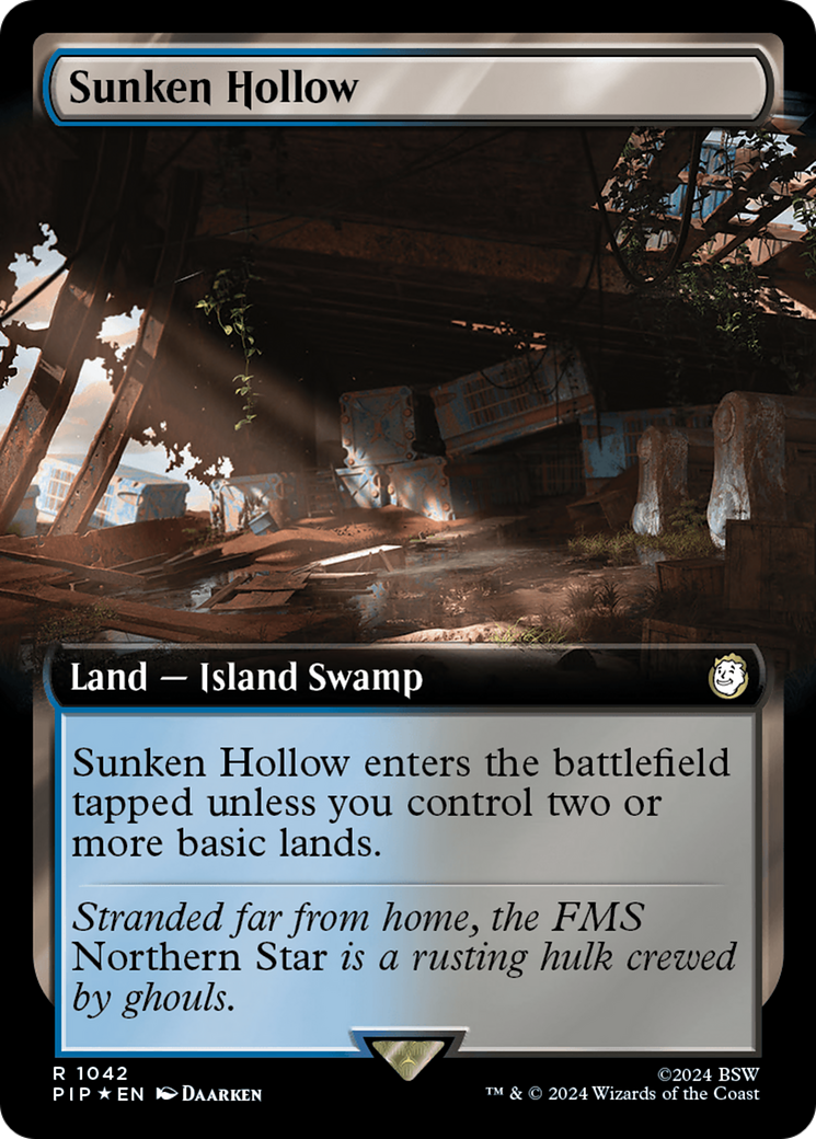 Sunken Hollow (Extended Art) (Surge Foil) [Fallout] | Grognard Games
