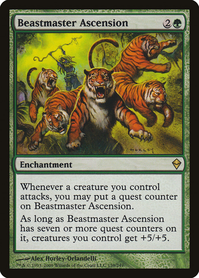 Beastmaster Ascension [Zendikar] | Grognard Games