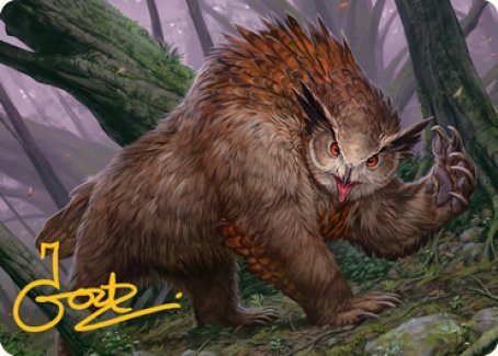 Owlbear Art Card (Gold-Stamped Signature) [Dungeons & Dragons: Adventures in the Forgotten Realms Art Series] | Grognard Games